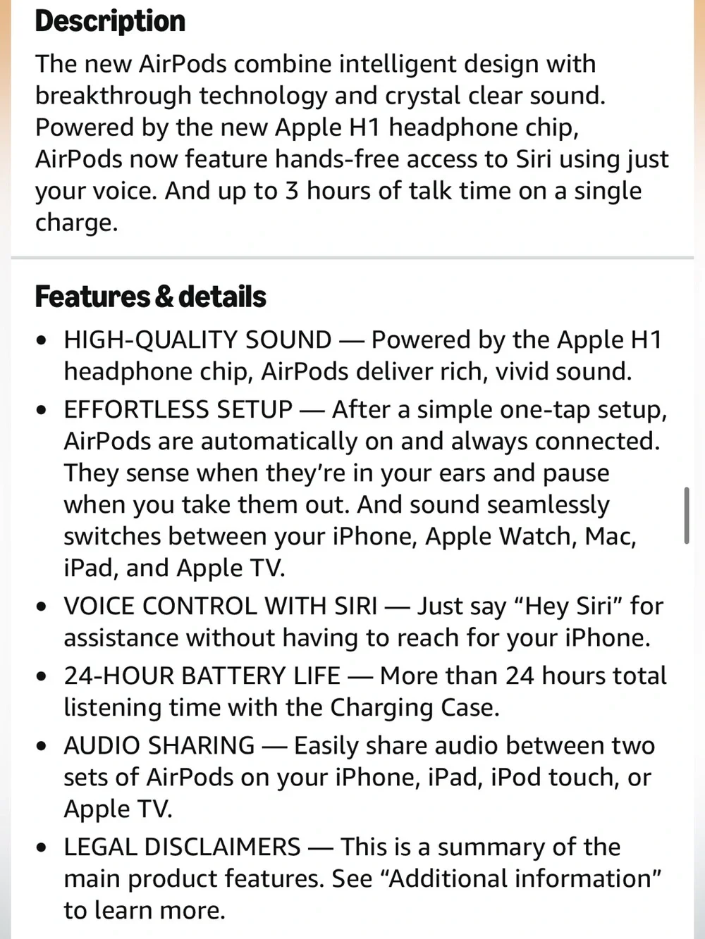 EUC Apple White Wireless Earbuds Shown In-Ear